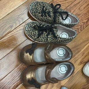 2 pairs of Livie and Luca size 11 girls shoes.